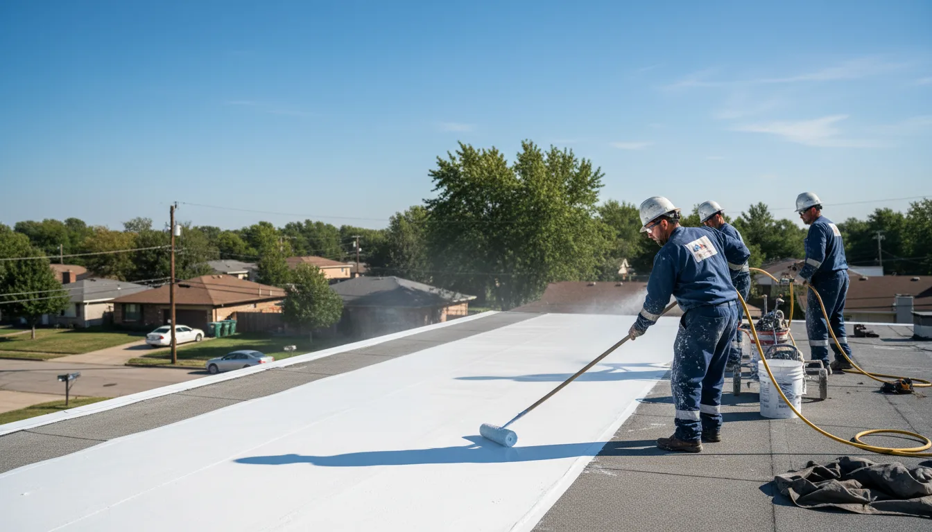 Commercial roof coating in Paradise, KS near me